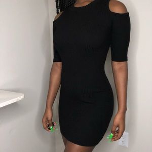 Black mini dress